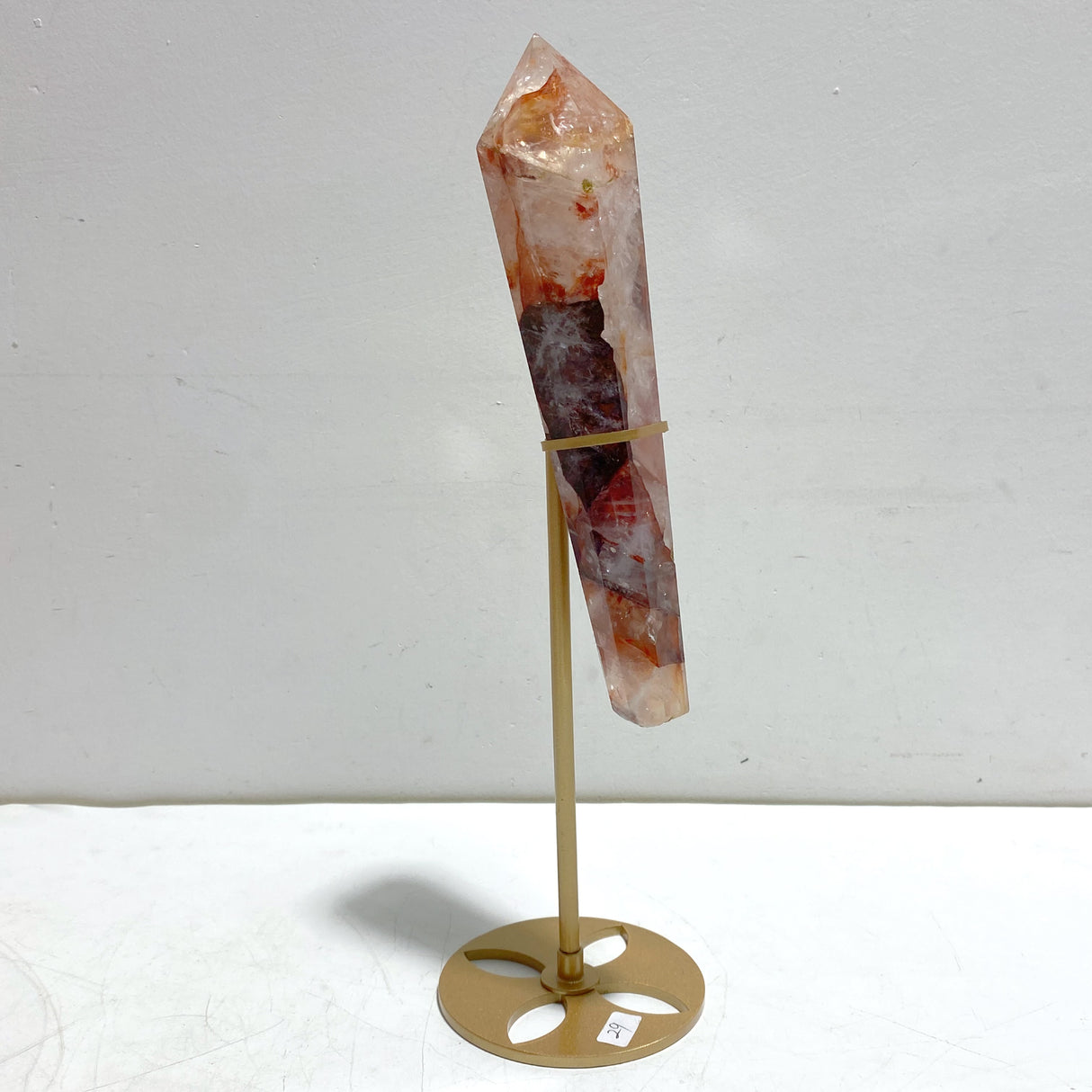 7 Pieces Fire Quartz Point Magic Scepter Wand With Stand