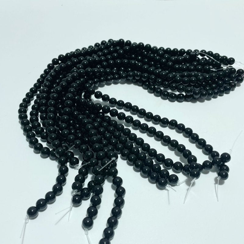 8mm Stripe Beads Bracelets Wholesale Clear Quartz Black Tourmaline Obsidian - Wholesale Crystals