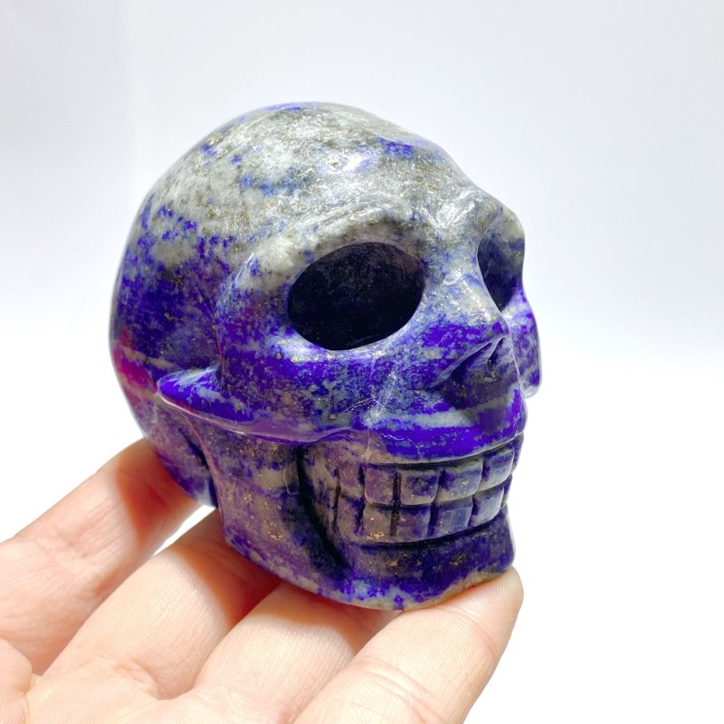 9 Pieces Lapis Lazuli Skull Carving - Wholesale Crystals