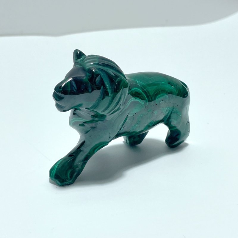 9 Pieces Malachite Mixed Animals Carving - Wholesale Crystals