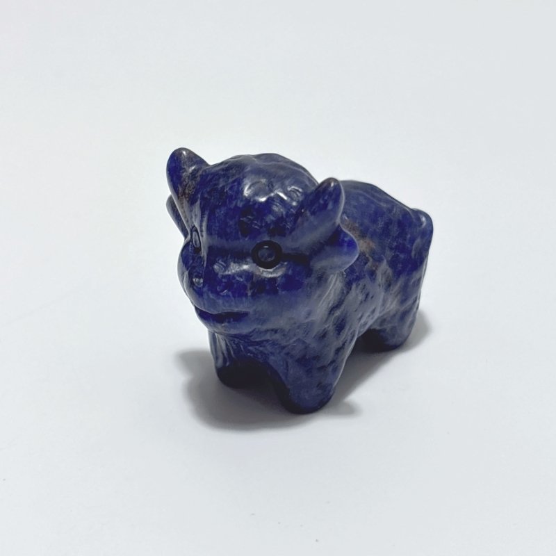 9 Types Cute OX Calf Carving Wholesale Obsidian Pink Opal Green Aventurine - Wholesale Crystals