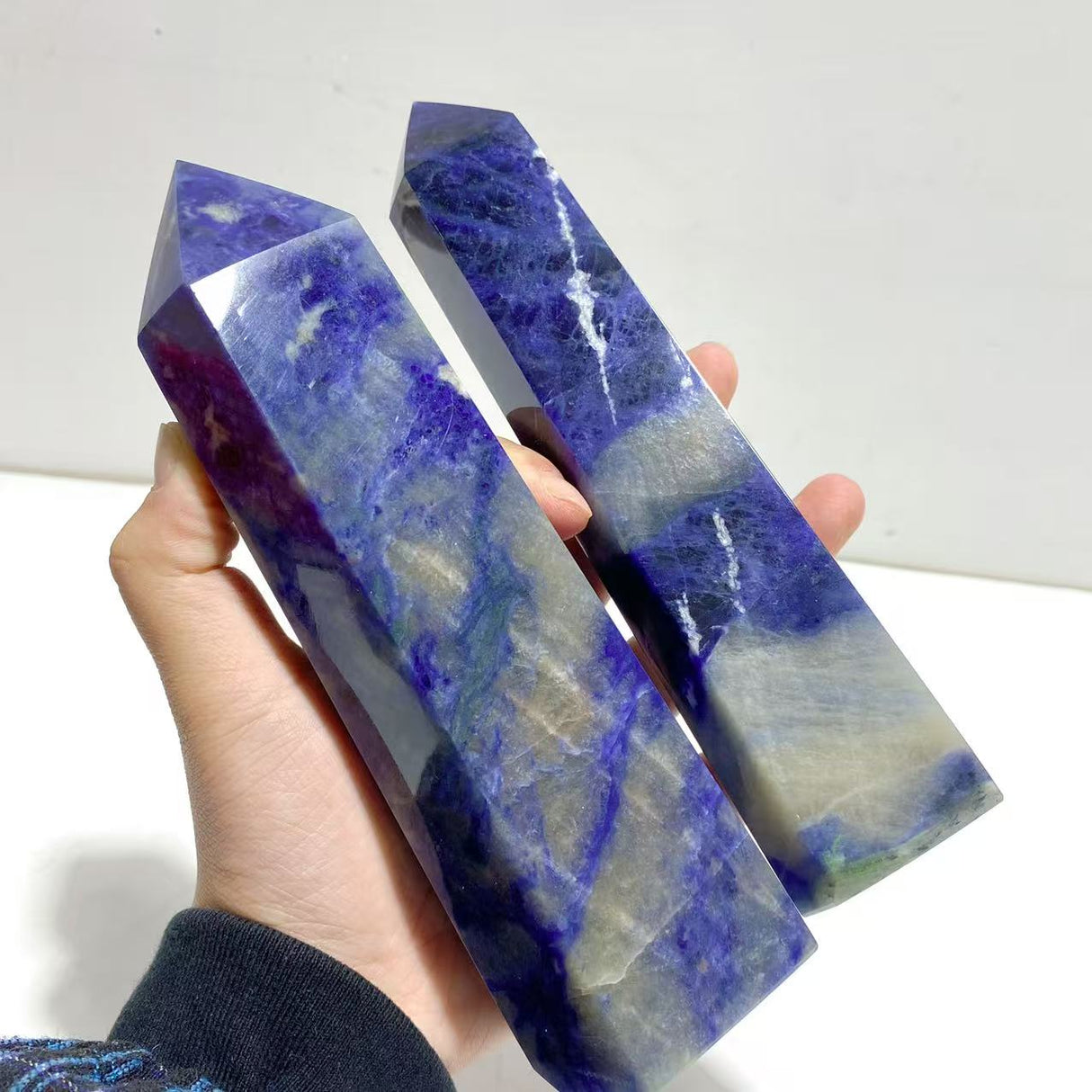 8 Pieces High Quality Sodalite Tower Points