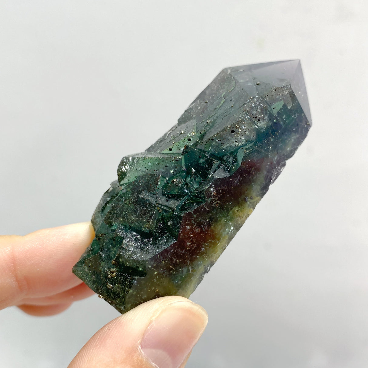 33 Pieces Blue Fluorite Mixed Pyrite Raw Side Tower
