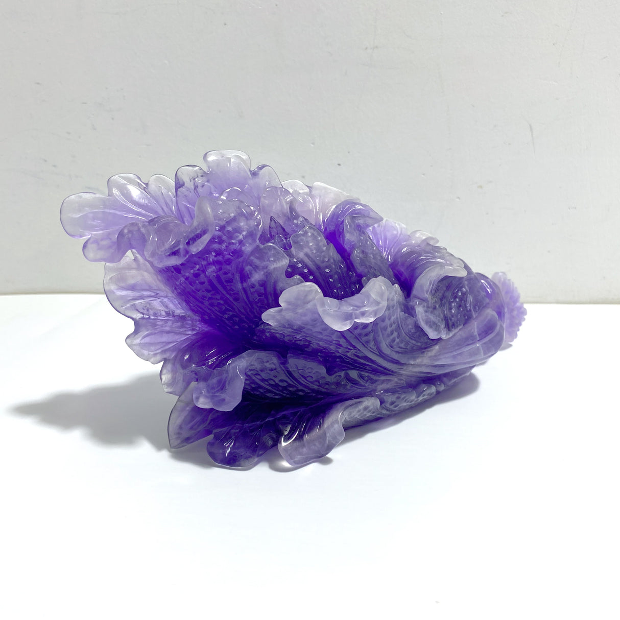 Unique Purple Fluorite Chinese Cabbage Carving #2
