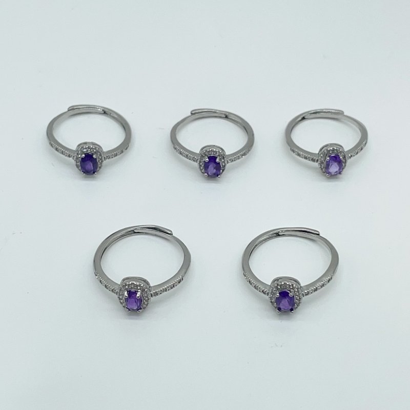 Amethyst Cut Faceted Ring Wholesale - Wholesale Crystals