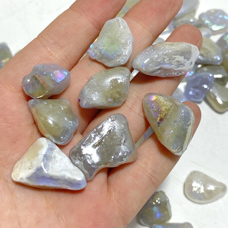 Aura Blue Lace Agate Tumbled Wholesale Closeout - Wholesale Crystals