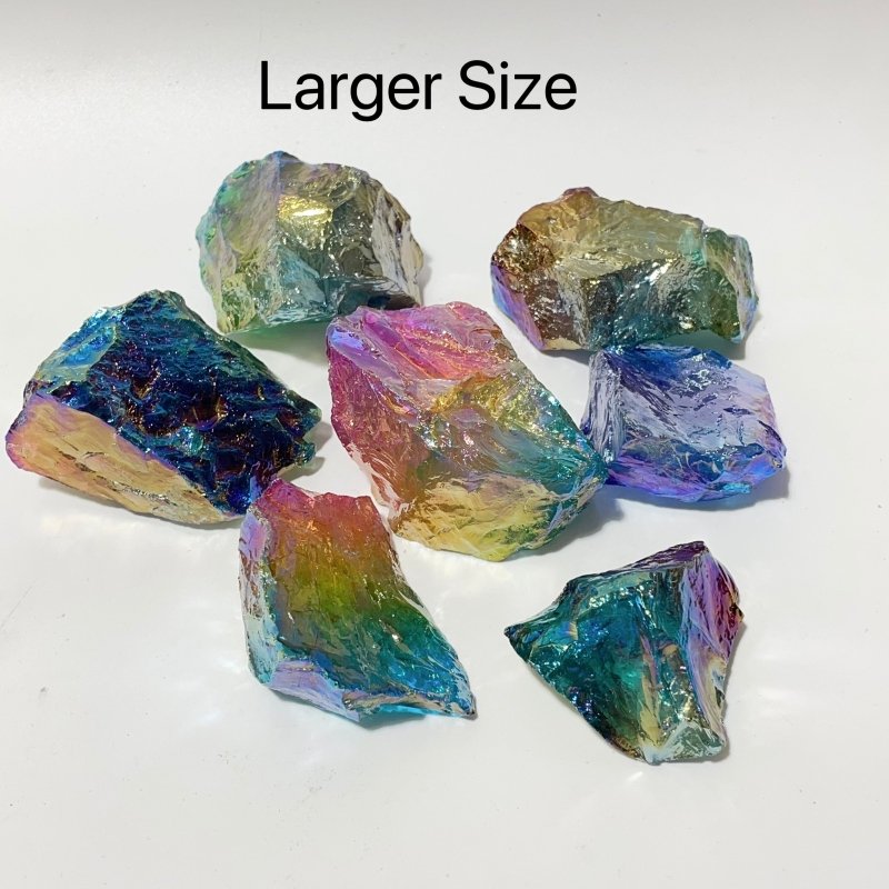 Aura Clear Quartz Raw Stone Wholesale - Wholesale Crystals