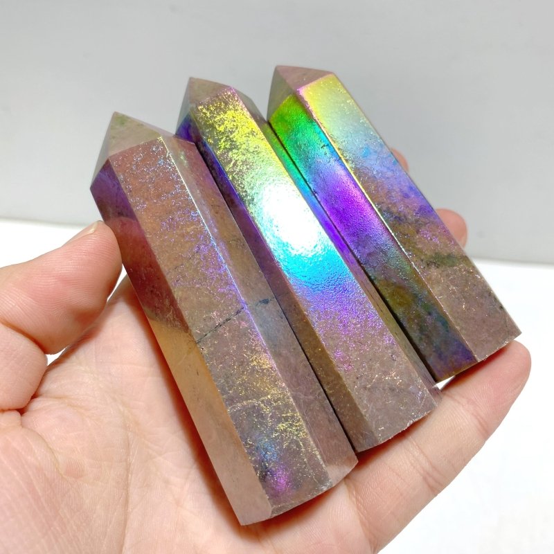 Aura Rhodonite Tower Wholesale - Wholesale Crystals