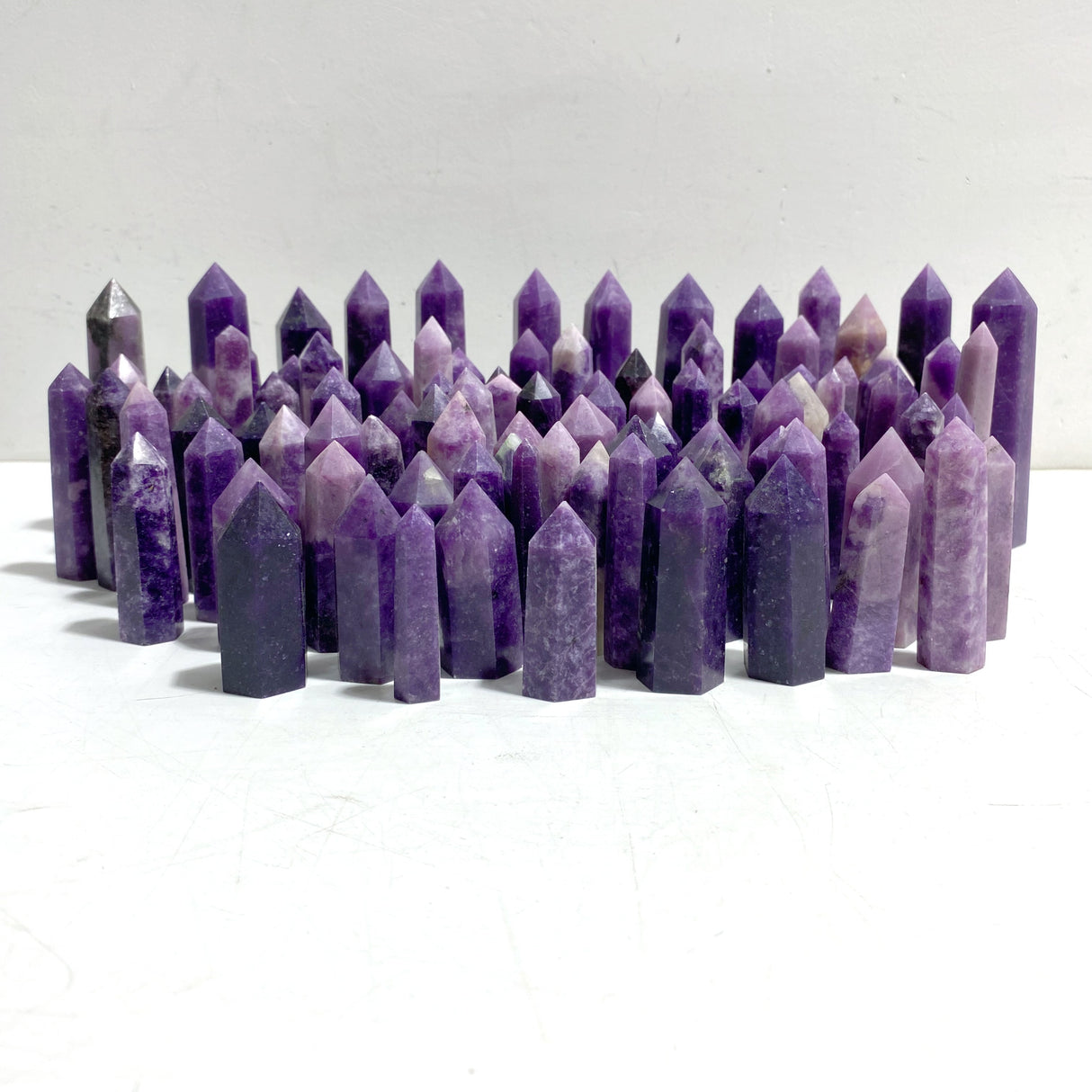 95 Pieces Lepidolite Tower Point