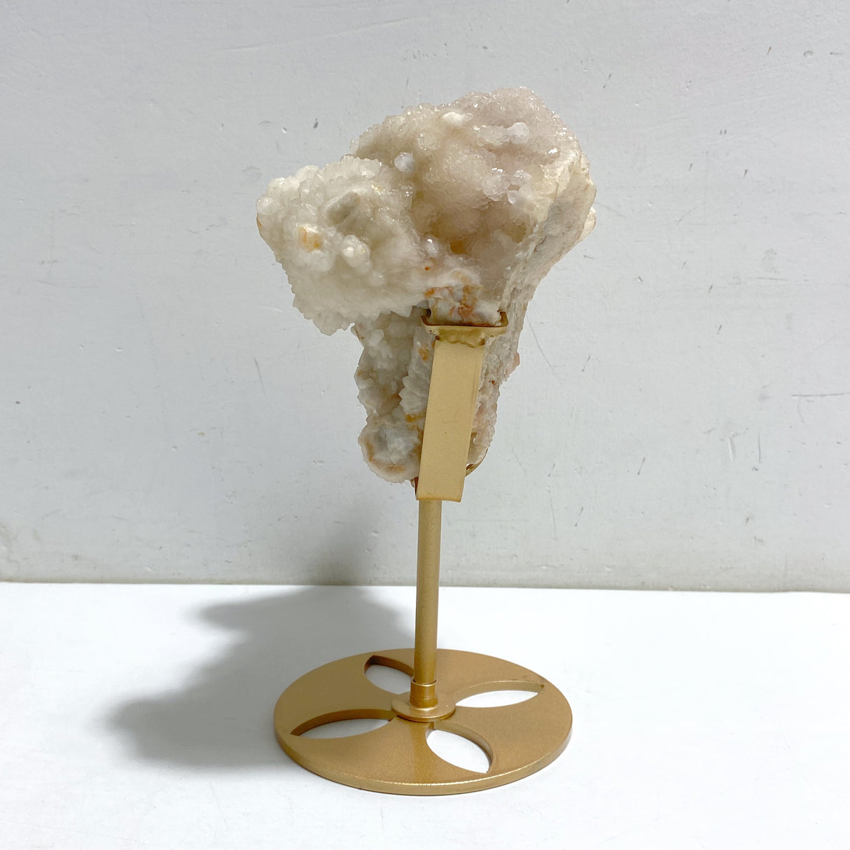 Unique Raw Stilbite Specimen With Stand