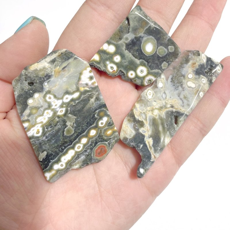 Beautiful 8th Vein Ocean Jasper Small Free Form Wholesale - Wholesale Crystals