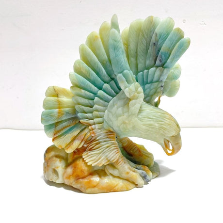 Beautiful Caribbean Calcite Eagle Carving - Wholesale Crystals