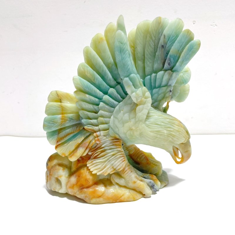 Beautiful Caribbean Calcite Eagle Carving - Wholesale Crystals