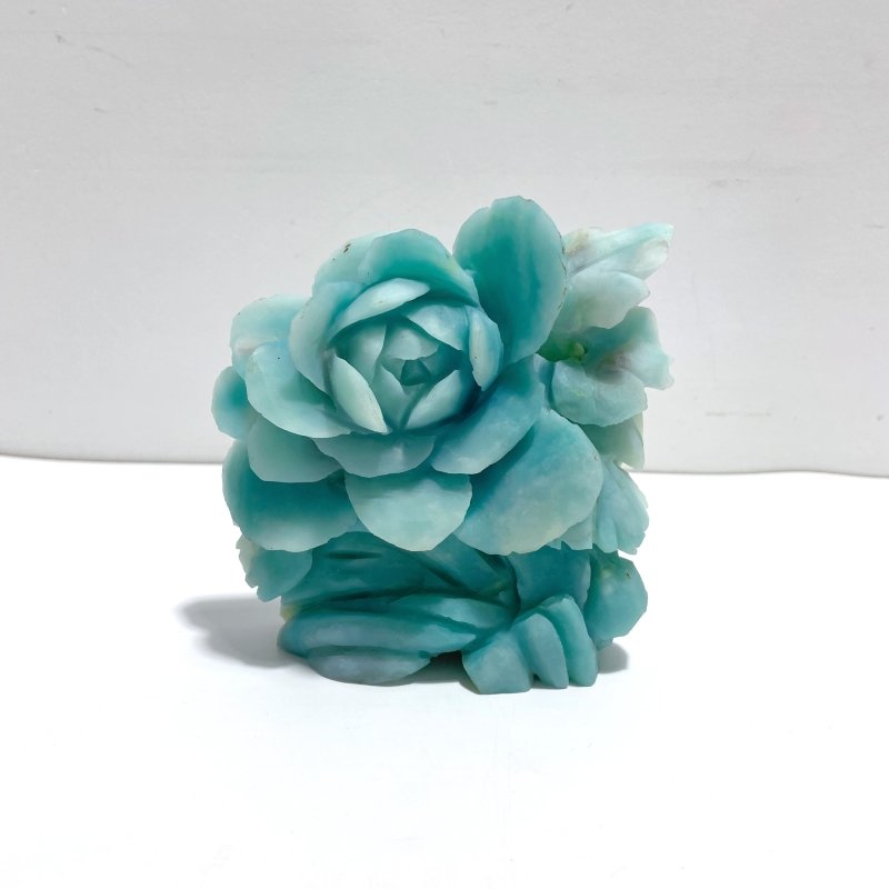 Beautiful Caribbean Calcite Large Flower Carving - Wholesale Crystals