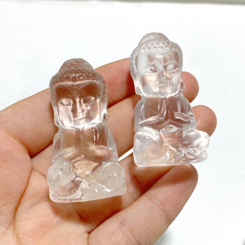 Beautiful Clear Quartz Buddha Carving Wholesale - Wholesale Crystals