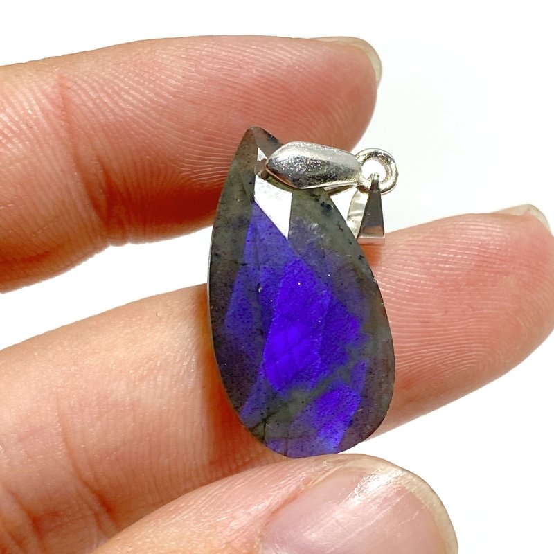 Beautiful Cut Faceted Labradorite Waterdrop Pendants Wholesale - Wholesale Crystals