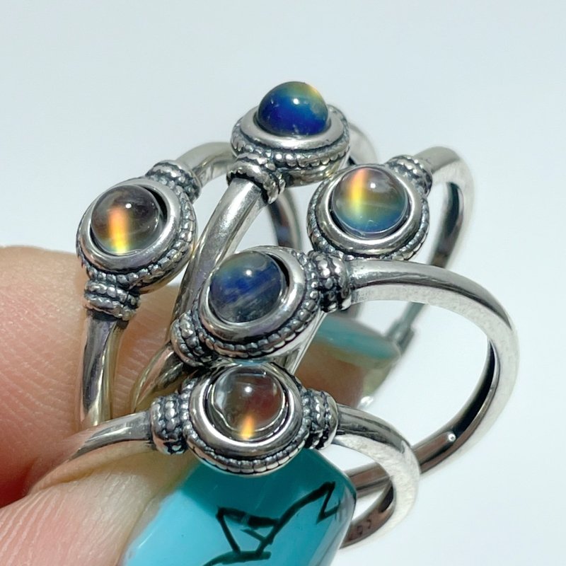 Beautiful Labradorite S925 Silver Rings Wholesale - Wholesale Crystals