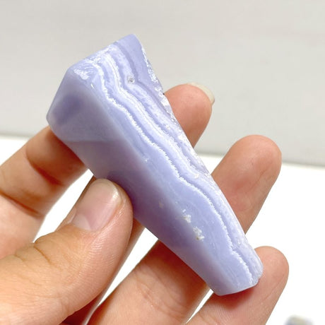 Beautiful Patterns Blue Lace Agate Free Form Mixed Size Wholesale - Wholesale Crystals