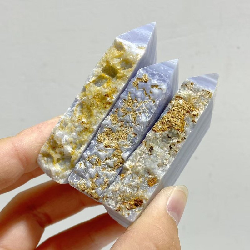 Blue Lace Agate Tower Point Wholesale -Wholesale Crystals