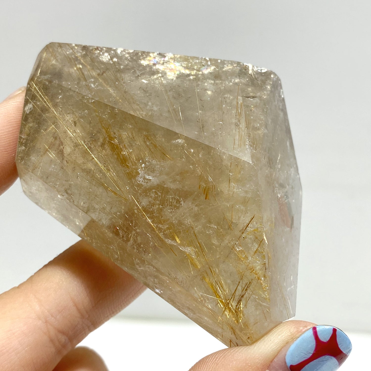 7 Pieces High Quality Golden Rutile Quartz Free Form Home Decor