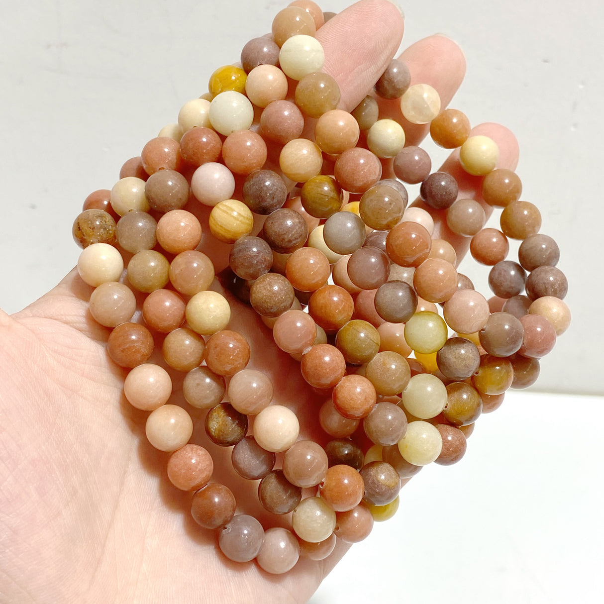 8mm Yellow Agate Bracelets Wholesale