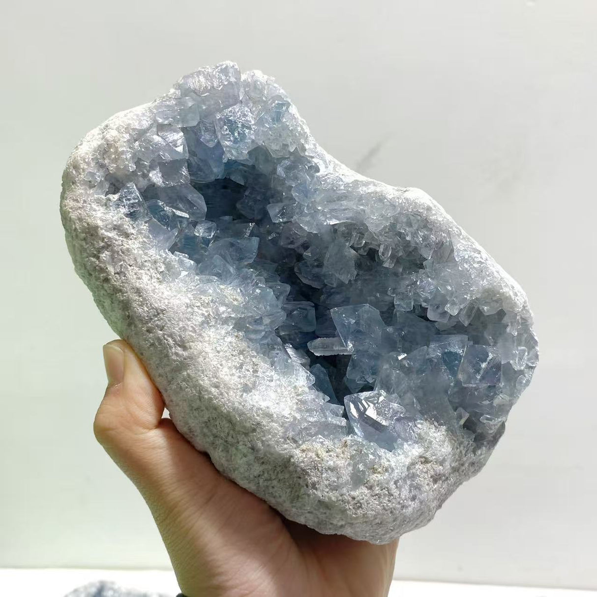 5 Pieces Large Blue Celestite Cluster Home Decor