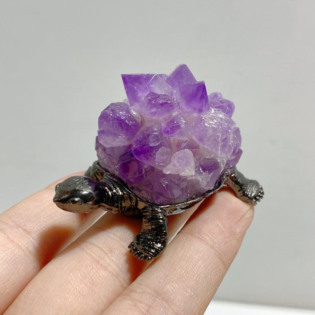 Amethyst Cluster Turtle Home Decorations
