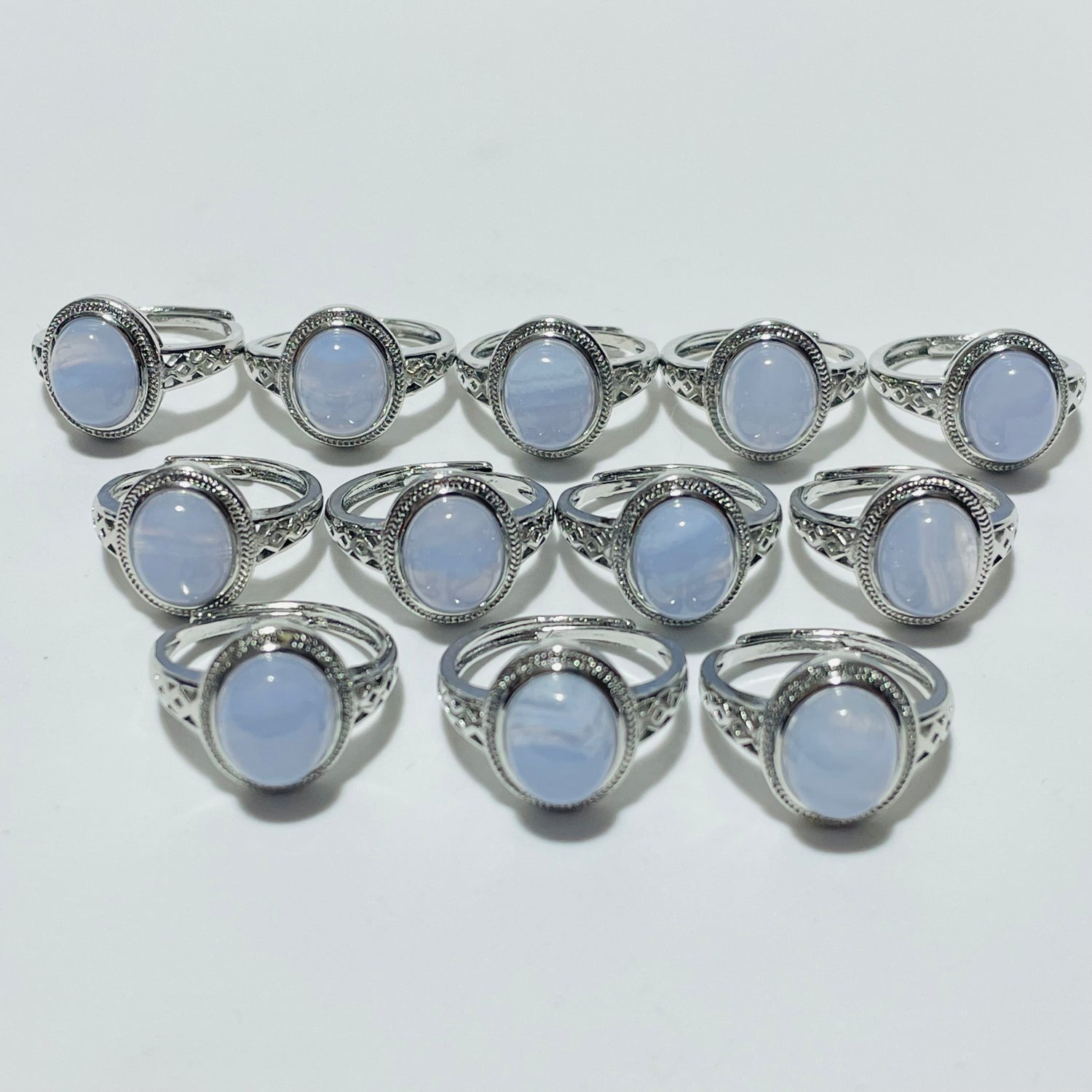 Beautiful Blue Lace Agate Ring Wholesale
