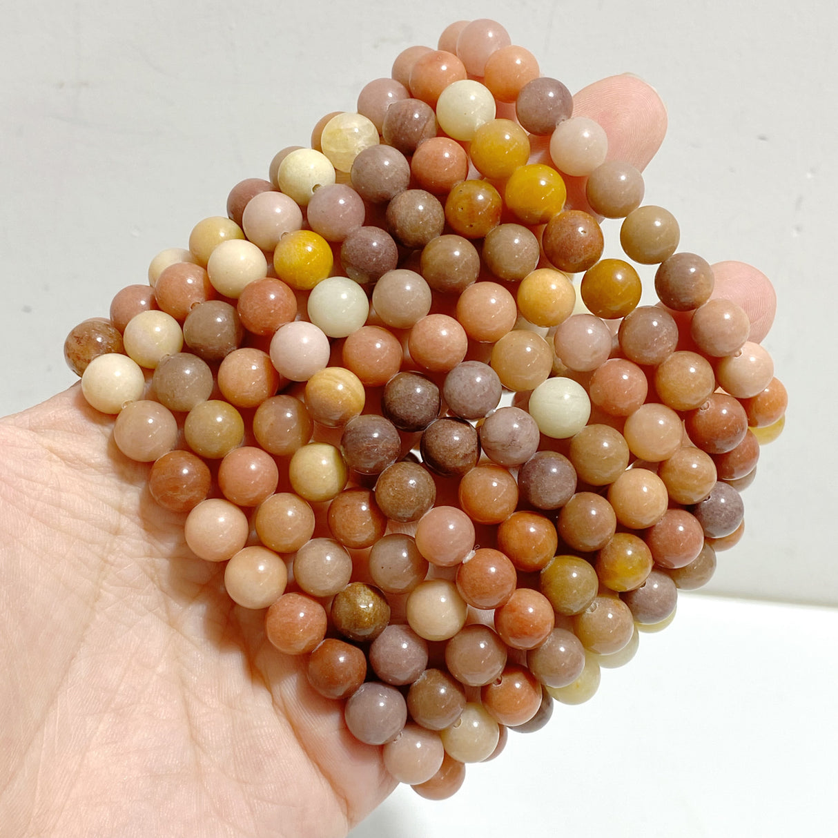 8mm Yellow Agate Bracelets Wholesale