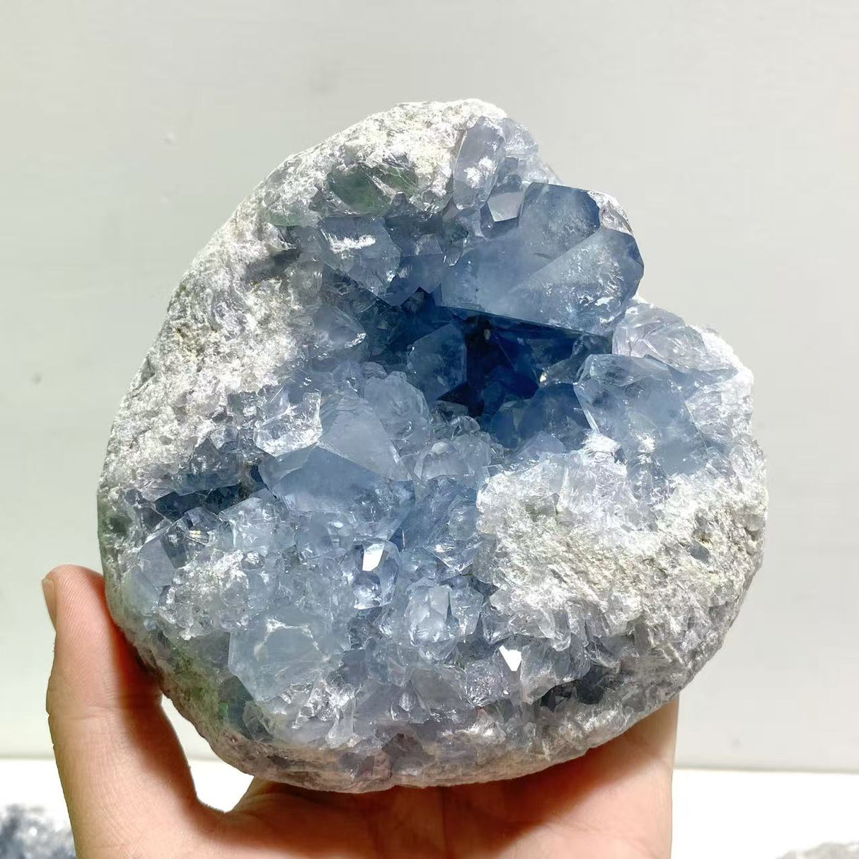 5 Pieces Large Blue Celestite Cluster Home Decor