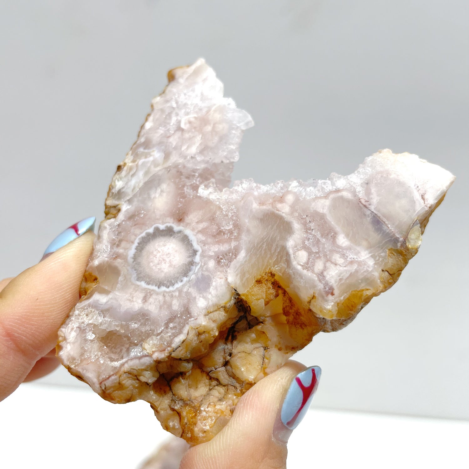31 Pieces Beautiful Sakura Flower Agate Slab