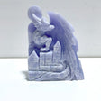 High Quality Blue Lace Agate Flying Dragon Castle Carving - Wholesale Crystals