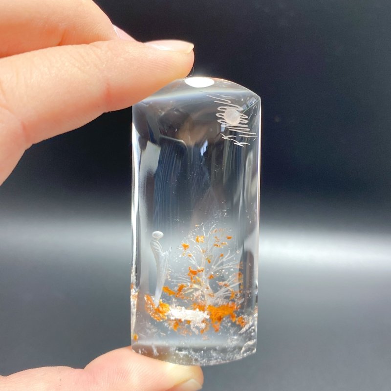 High Quality Buddhist Monk Bodhi Kensho Garden Quartz Inner Scene Carving(HGUD09) - Wholesale Crystals