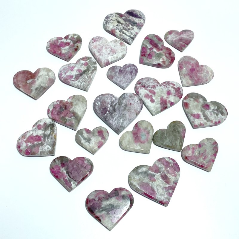 High Quality Red Tourmaline Heart Wholesale - Wholesale Crystals