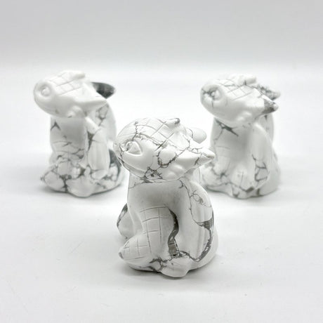 Howlite Toothless Dragon Carving Wholesale - Wholesale Crystals