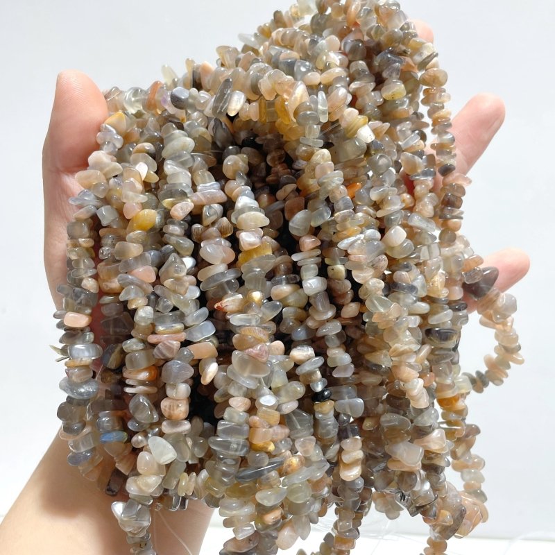 Irregular Crystal Chips Stone DIY Bracelet Wholesale Sunstone Gold Sheen Obsidian - Wholesale Crystals