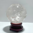 Large 23.8cm Rare Clear Quartz Sphere With Rainbow For Collection - Wholesale Crystals