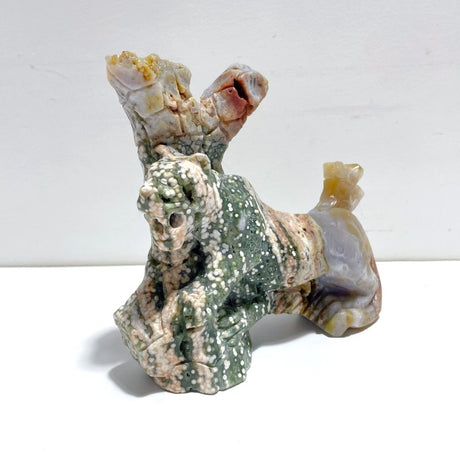 Large 8th Vein Ocean Jasper Leopard Carving - Wholesale Crystals