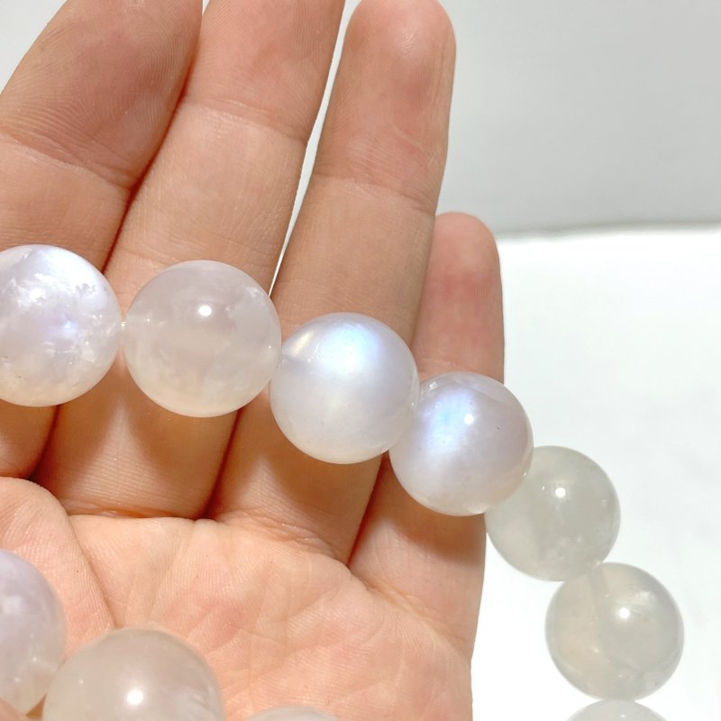 Large Beads 16mm Moonstone Bracelet - Wholesale Crystals