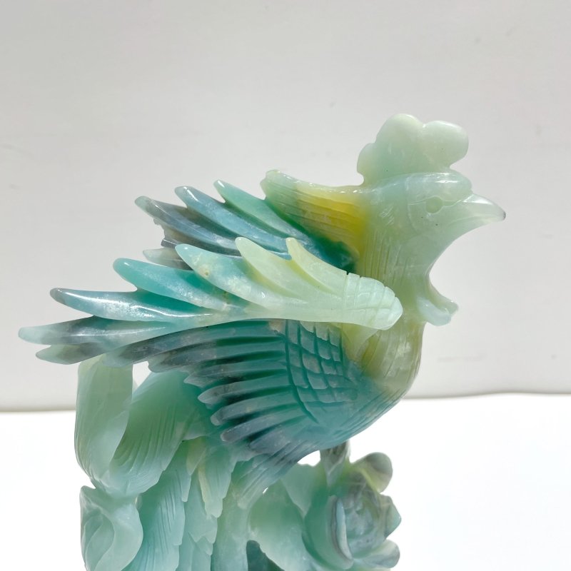 Large Caribbean Calcite Phoenix Carving - Wholesale Crystals