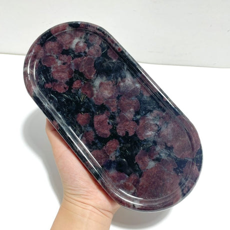 Large Garnet Mixed Astrophyllite Stand Base Home Decor Wholesale - Wholesale Crystals
