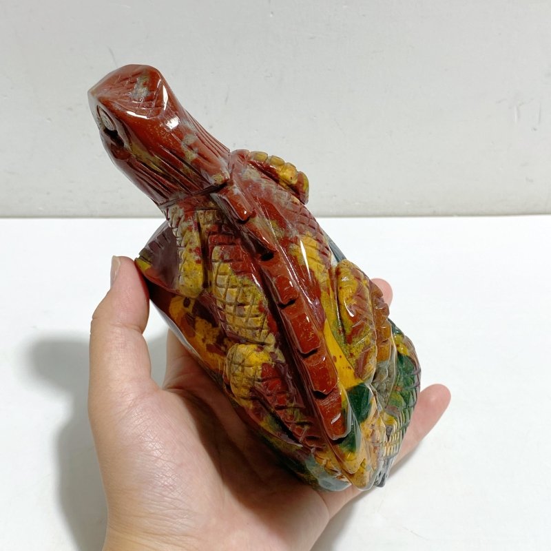 Large Ocean Jasper Lizard Carving 2 -Wholesale Crystals