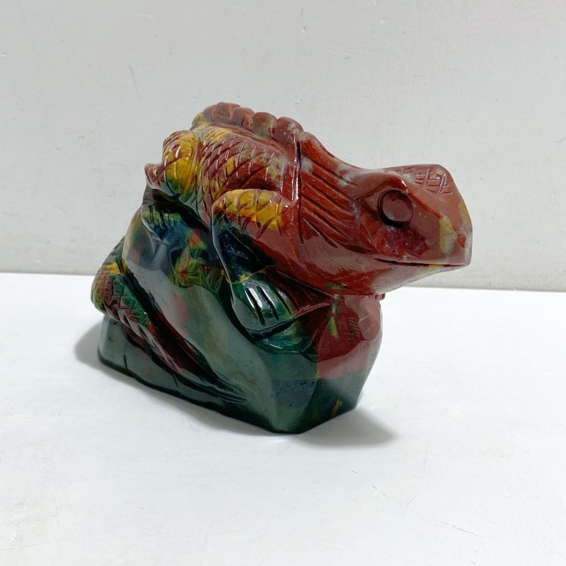 Large Ocean Jasper Lizard Carving 2 -Wholesale Crystals