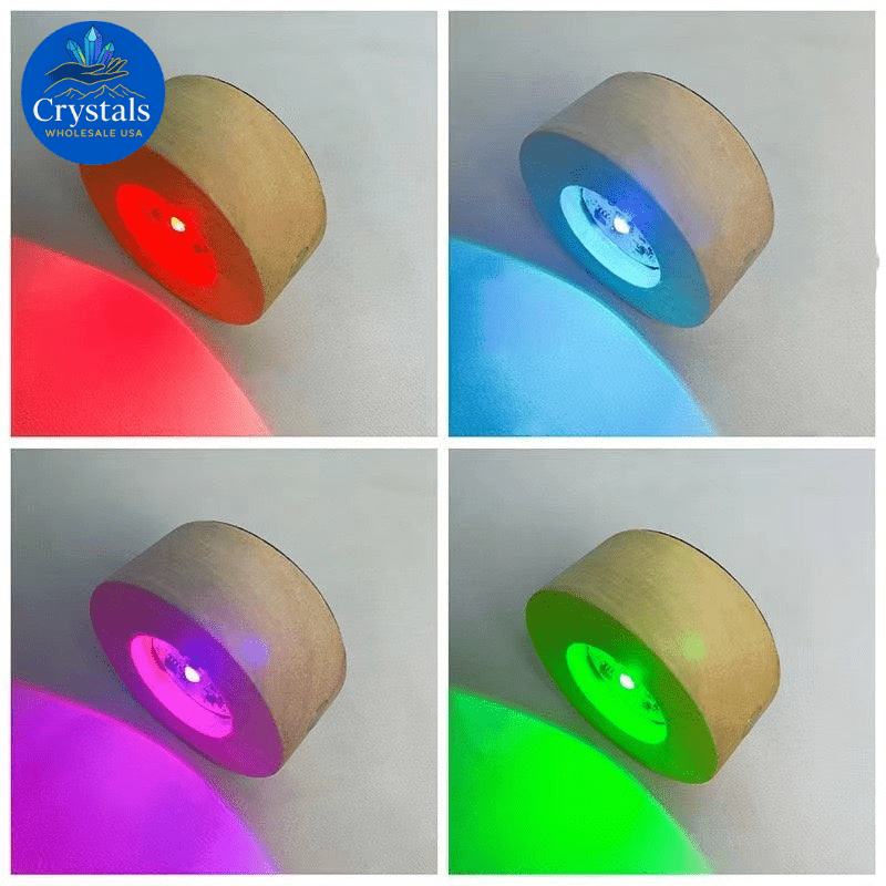 LED Wooden Crystal Stands - Wholesale Crystals