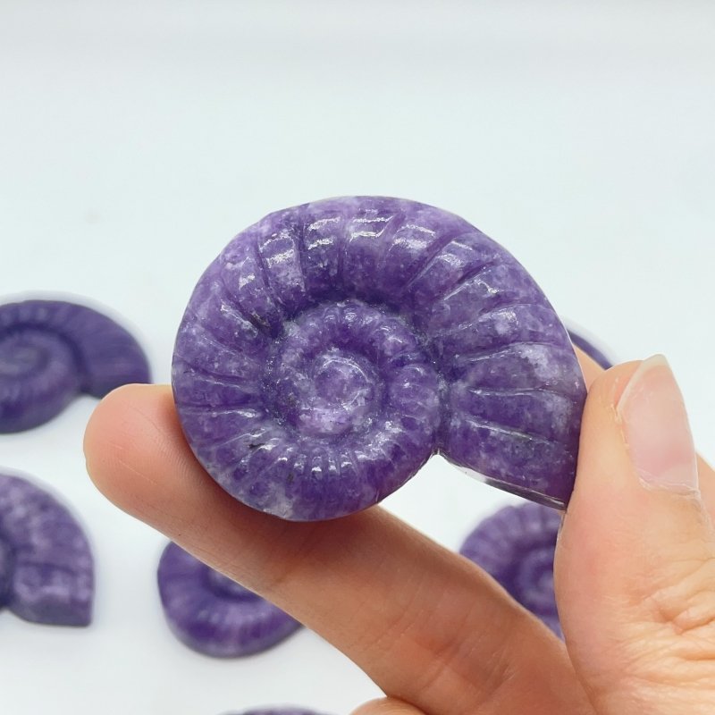 Lepidolite Conch Carving Wholesale -Wholesale Crystals