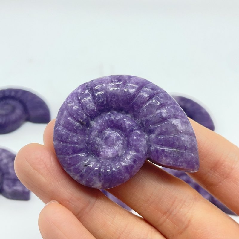 Lepidolite Conch Carving Wholesale -Wholesale Crystals