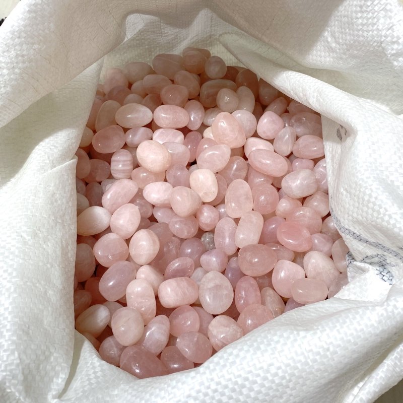 Madagascar Rose Quartz Tumbled Crystals Wholesale - Wholesale Crystals