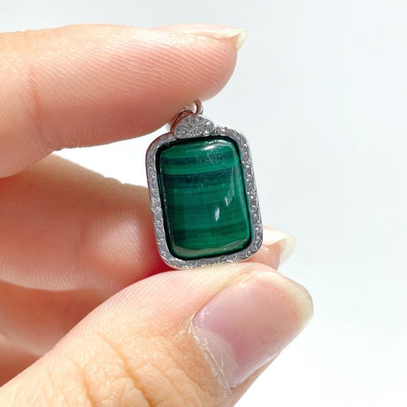 Malachite Pendant Rectangle Shape Wholesale - Wholesale Crystals