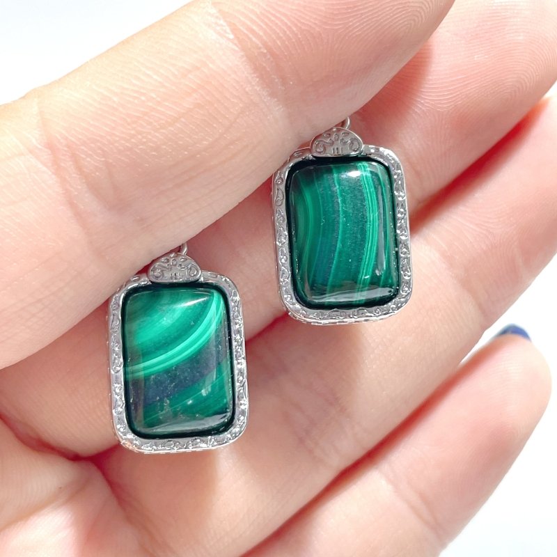 Malachite Pendant Rectangle Shape Wholesale - Wholesale Crystals