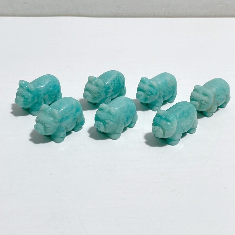 Mini Amazonite Pig Carving Wholesale -Wholesale Crystals